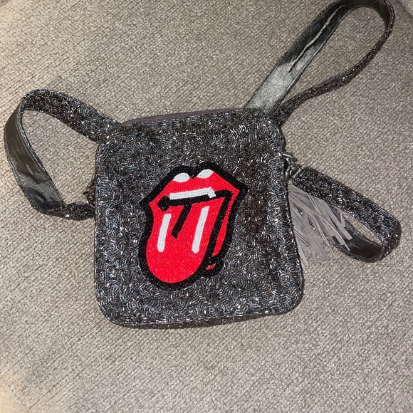 MOYNA beaded crossbody with Rolling Stones logo - Picture 1 of 1